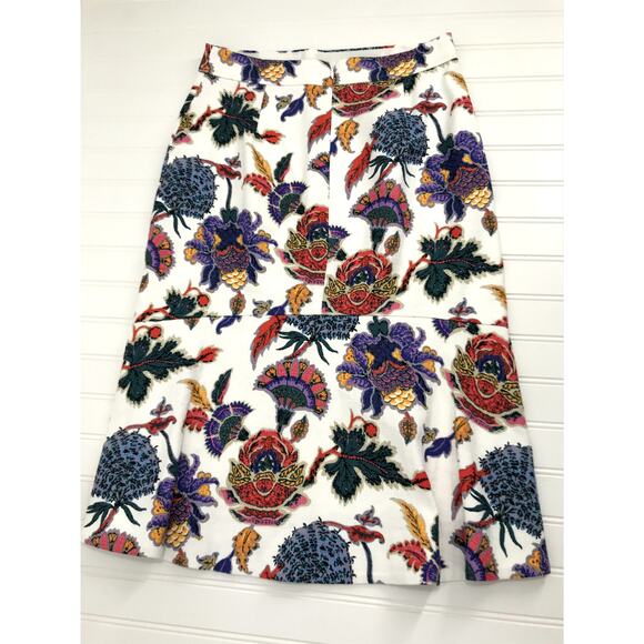 J. Crew Women's Floral Midi Pencil Skirt Size 2 - Picture 6 of 6